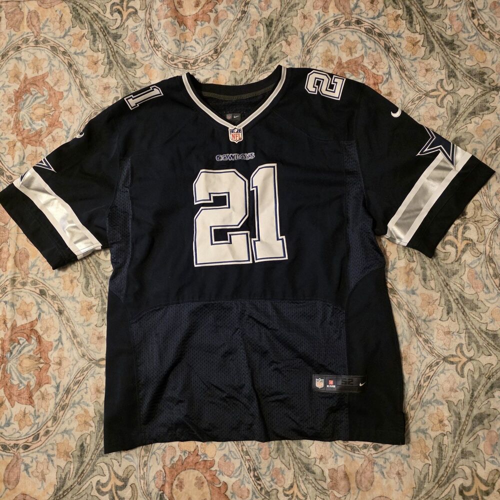 Dallas Cowboys Elliott #21 Nike NFL On Field Jersey XXL 52 Blue Short Sleeve